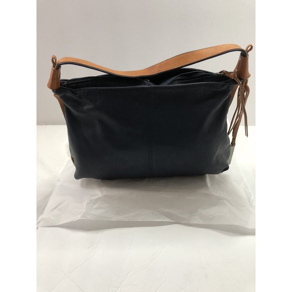 BLUE NICOLI DESERT LEATHER DESIGNER LUXURY ITALIAN HANDBAG